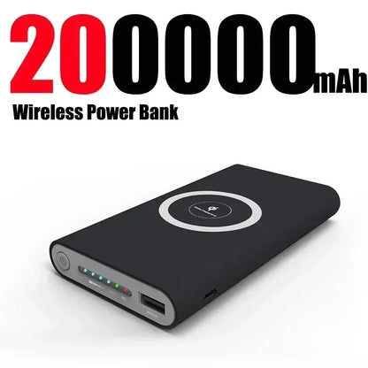 20000mah Power Bank Two-way Wireless Super Fast Charge Powerbank Ultra-Large Capacity External Battery For Iphone Samsung Xiaomi