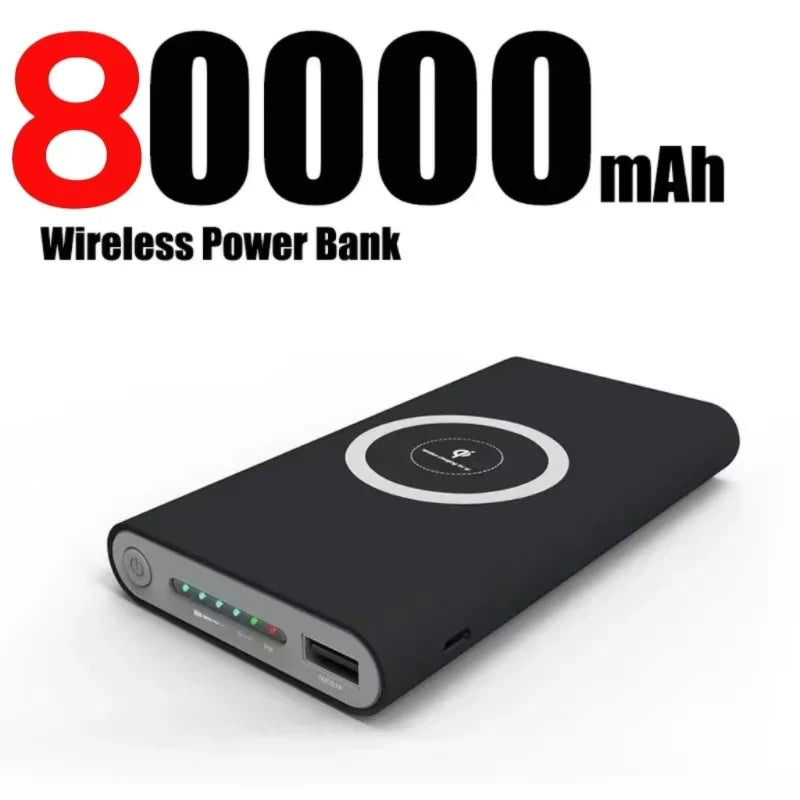 20000mah Power Bank Two-way Wireless Super Fast Charge Powerbank Ultra-Large Capacity External Battery For Iphone Samsung Xiaomi