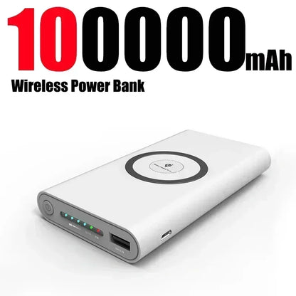 20000mah Power Bank Two-way Wireless Super Fast Charge Powerbank Ultra-Large Capacity External Battery For Iphone Samsung Xiaomi