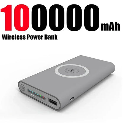 20000mah Power Bank Two-way Wireless Super Fast Charge Powerbank Ultra-Large Capacity External Battery For Iphone Samsung Xiaomi